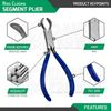 Ring Closing Segment Plier 6" For Hoops Heavy Big Gauges Body Piercing Tool