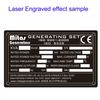 Anodized Aluminium Laser Engraved Mount Metal Plate Etching Sheets 100X50X0.5...