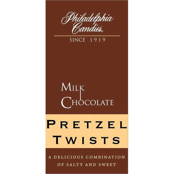 Philadelphia Candies Milk Chocolate Covered Mini Pretzels, 8 Ounce Gift Bag