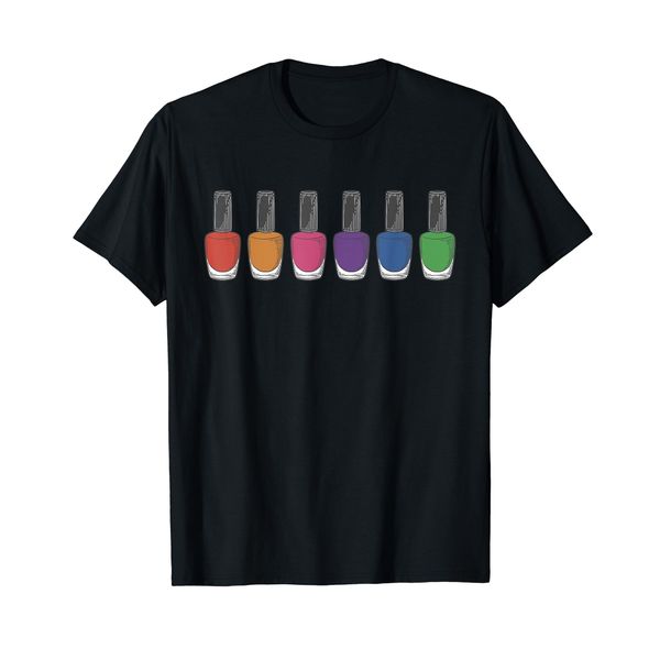 Nail Tech Various Shades of Nail Polish T-Shirt