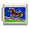 Italian Charms Bracelet Link 9mm Horse