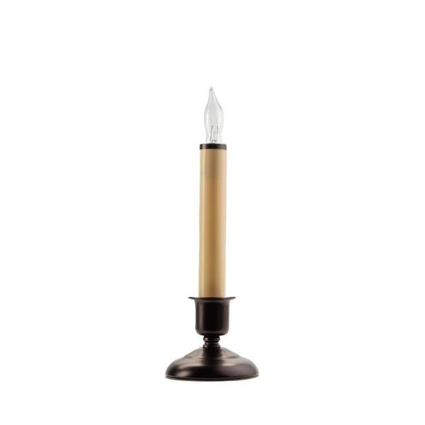 IMC Cape Cod Electric Candle w/ Steady Lighting- Antique Bronze, 9.5" (Qty 1)