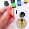2 X Waterproof Mini USB Rechargeable LED  Flashlight Pocket Keychain (Ran.Color)