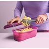 Tupperware Instant Microwave Pasta Maker 8 Cup Toss Strain Purple Veggie Steamer