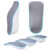 Insole, Increases Height, Secret Insole, Heel, U-Shaped Heel, Increased Height, Insole, Shock Absorption, Standing Work, Prevents Side Slipping, Unisex, Ultra Lightweight, Height 1.4 inches (3.50 cm), Gray