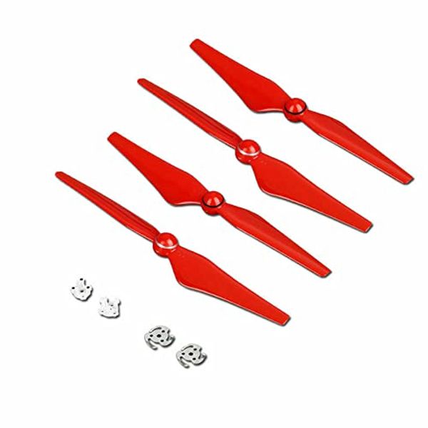 2 Pairs Red Durable Quick Release Propellers 9450S Self-Locking Blades for DJI Phantom 4Pro