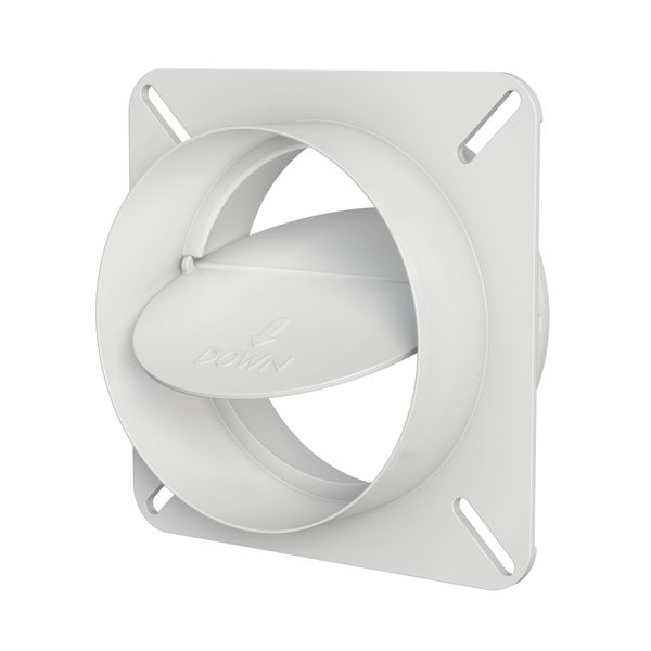 Deflecto Plastic Dryer Vent Draft Blocker, 4" Diameter, White (BD04)