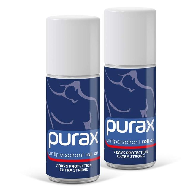 PURAX Extra-Strong Double Pack Antiperspirant Roll-On 50ml