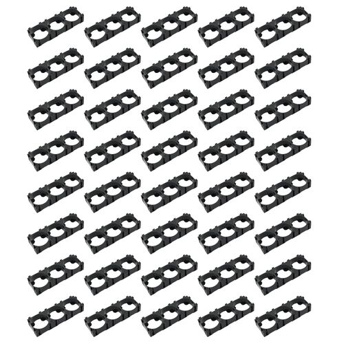 YTgilo 40PCS 18650 3-Hole Lithium Battery Splice Bracket Li-ion Battery Bracket Connection Holder