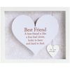 Arora 7600 Said with Sentiment Rectangular Heart Frames Best Friend, Multicolour, One Size
