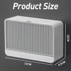 Generic Soap Dish - Wall Mounted, Stick On, Suction, with Lid - Shower Soap Holder - Grey, Plastic, Rectangular