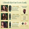 Hot Air Brush - Multipurpose Blow Dryer Brush with Interchangeable Heads, Heated