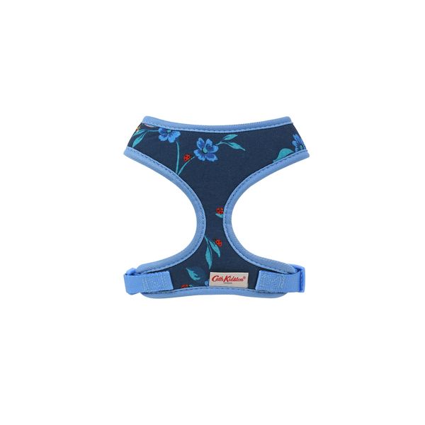 Kidston Small Dog Harness, No Pull Adjustable, Floral Print Breathable - Small Blue