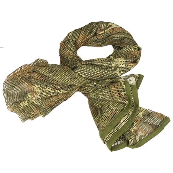 LOOGU Camouflage Netting, Tactical Mesh Net Camo Scarf for Wargame,Sports & Other Outdoor Activities