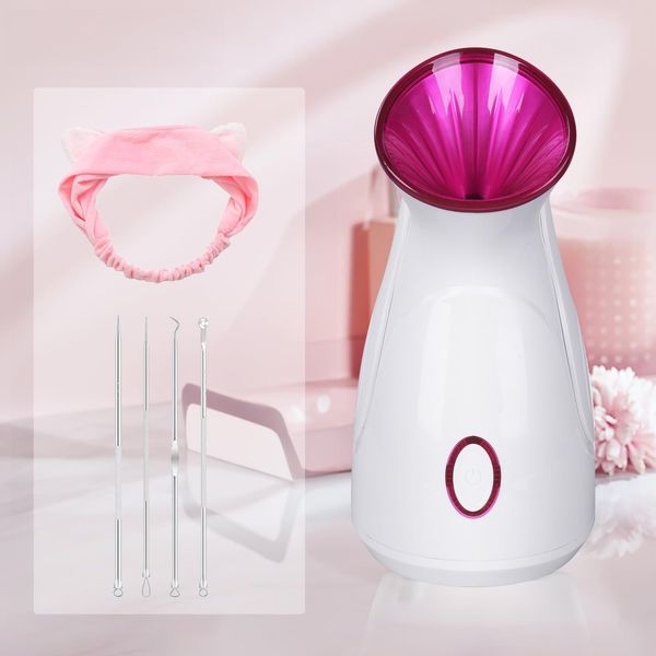 TaFoyu Gesichtsdampfer, Nano Ionic Facial Steamer,Schönheit Spa Persönliche Hautpflege Gesichtspflege Gesicht Dampfer Verringert Vergrößerte Poren