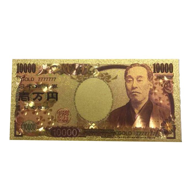 OneHorse 77777777 Pure Gold, 24k Gold Ten Thousand Yen Bills, Feng Shui Good Luck Gold Leak, Good Luck, Money Foil, Good Luck, Savings, Amulet, Zoro Eyes, Replica, Gambling Luck, Present, Wallet