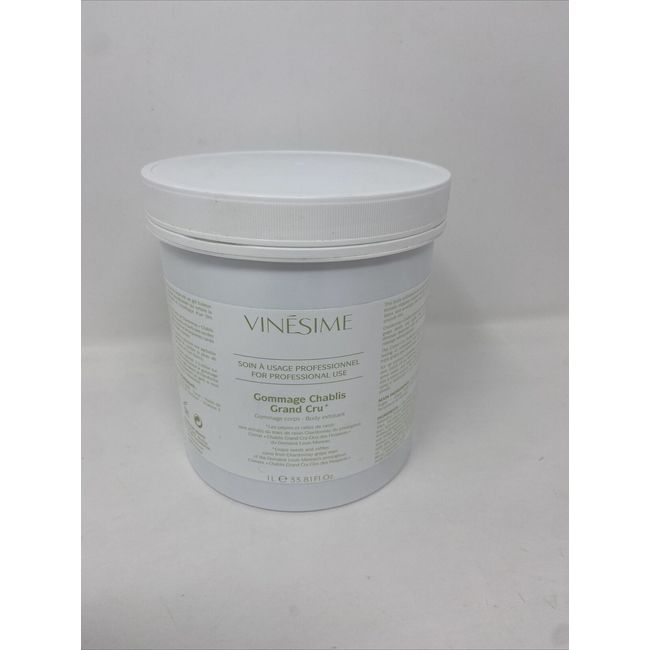 VINESIME Gommage Chablis Grand Cru Body Exfoliant 33.8oz FRANCE Beauty from Vine