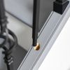 Matte Black "Enfield" Rope Twist Stair Spindle - with Embedded Landing Brackets