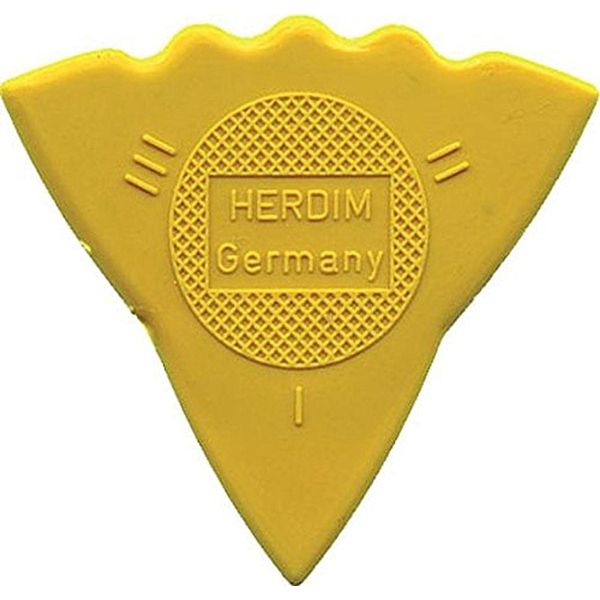 Herdim Plectrum - 3 Thicknesses - Pack of 12 - Colour: Yellow, 661102