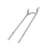 Lowrider Bike Wing Twisted Square 24 Sissy BAR Chrome.