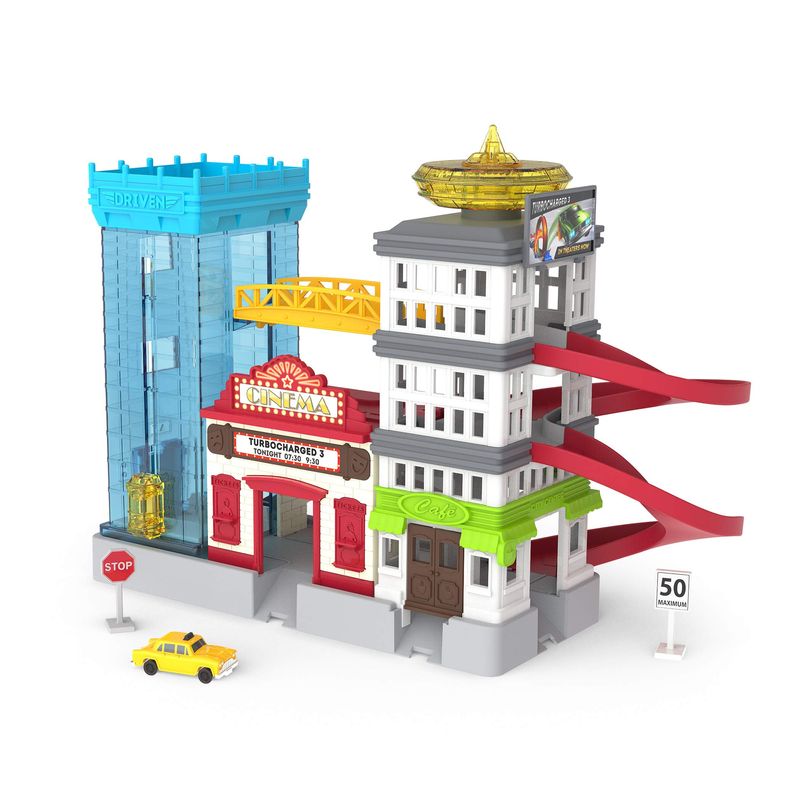 Driven by Battat – Big City Cruisin' Pocket Playset – 7pc Toy Set with ...