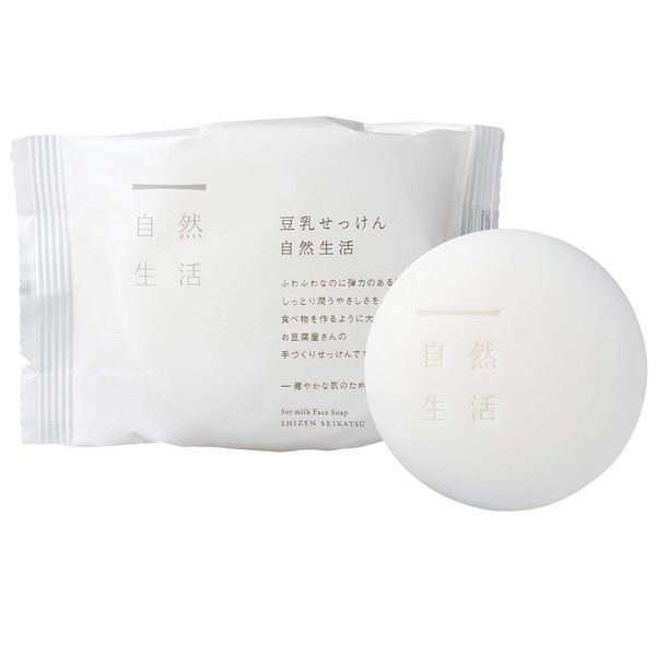 Tofu no Moritaya Soy Milk Soap Natural Life, 3.5 oz (100 g), 1 Piece Renewal