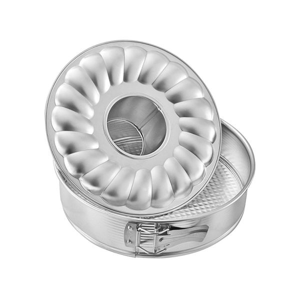 Zenker 6808 Springform mit Flach- und Rohrboden Ø 26 cm, silver