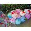 30 Mini Scented Bath Bombs Marbles Chill Pills Fizzes Fizzies Blasters Gift Wrapped Santa Christmas Cone