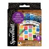 Speedball Block Ink Starter Set (6 Tubes-Water Soluble-Red, Blue, Yellow, Black, White, Gold), Multicolor