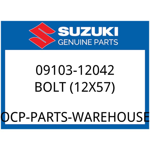 Suzuki OEM Part 09103-12042 BOLT, REAR SHOCK ABS FRONT