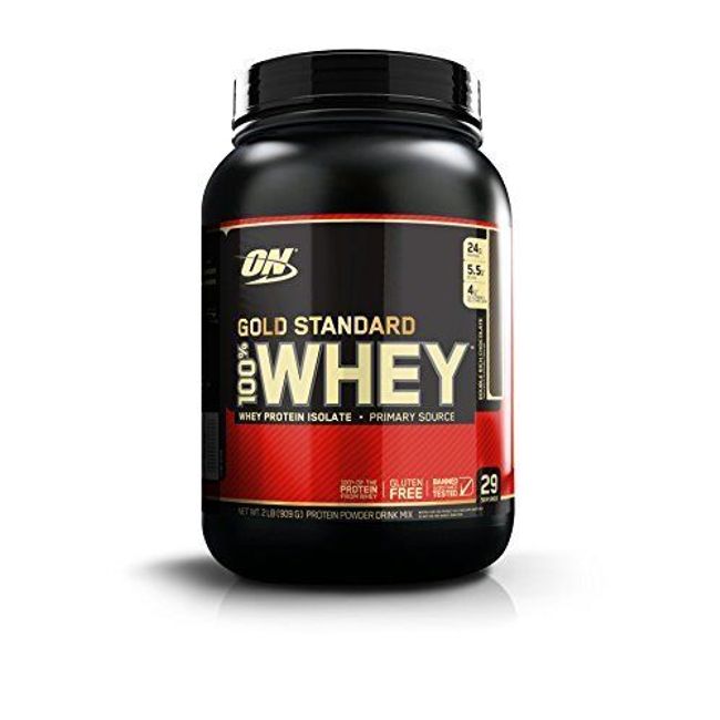 Optimum Nutrition Gold Standard Whey Protein Powder, Double Rich Chocolate, 908