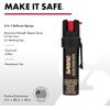 Advanced Pepper Spray, 3-In-1 Formula Contains Maximum Strength Pepper Spray,...