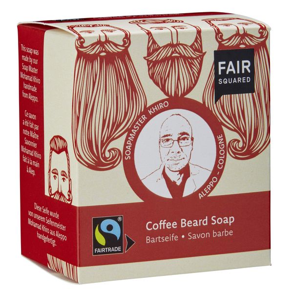 Fair Squared Zero Waste Beard Soap with Organic Coffee 2 x 80g