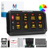   MICTUNING P1s RGB 8 Gang Switch Panel, Toggle Momentary Strobe Pulsed Switch 
