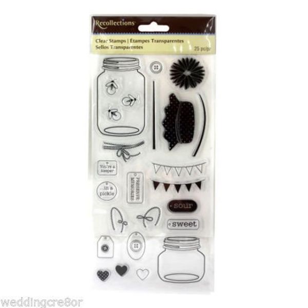 Recollections Clear Stamps - Mason Jar