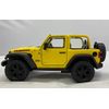 KiNSMART 1/34 2018 Jeep Wrangler Pull Back Mini Car (Yellow Open Top)