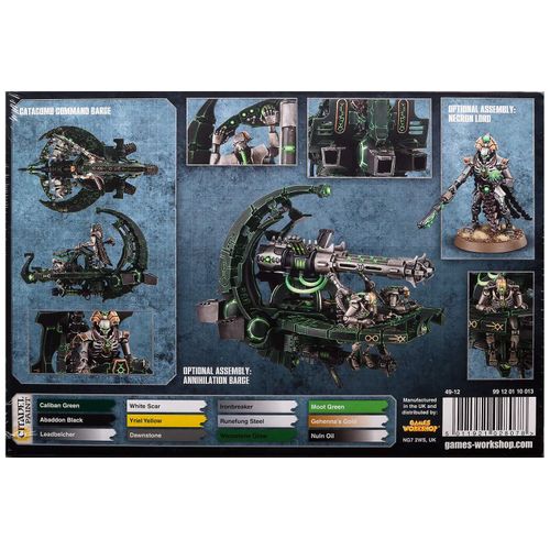 Games Workshop 99120110013" Necron Catacomb CMD Barge/annihil. Tabletop and Miniature Game
