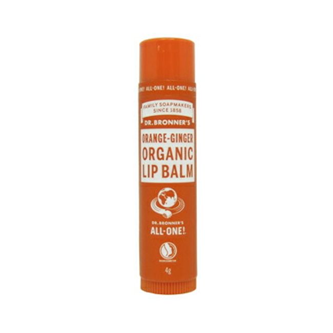 ■ Up to 1,000 yen OFF coupons available ■ Dr. BRONNER&#39;S Organic Lip Balm 4g Orange Ginger Lip Balm Moisturizing Stick Lip Balm DR.BRONNER&#39;S