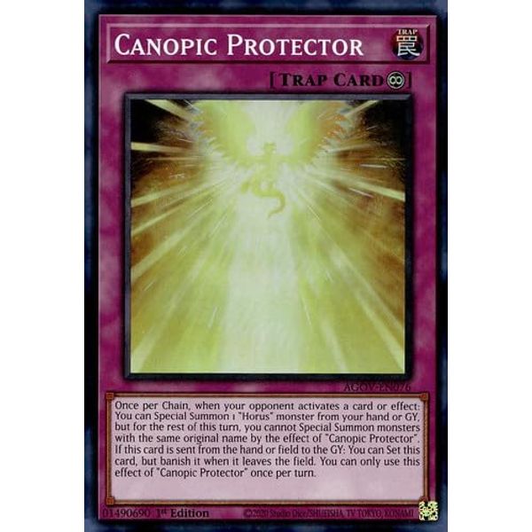 Canopic Protector - AGOV-EN076 - Super Rare - 1st Edition