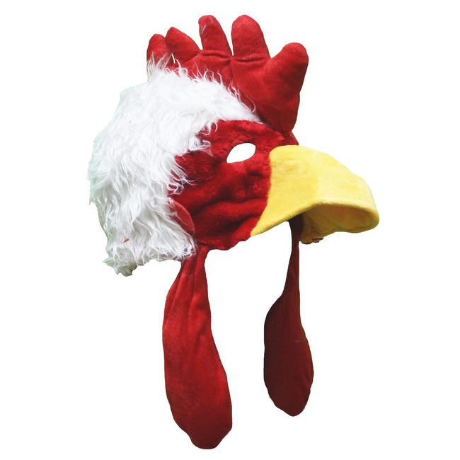 Petitebelle White Chicken Mask Hat (One Size)