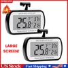 2 Pack Digital Fridge Thermometer with Hook and LCD Display for Kitchen Home