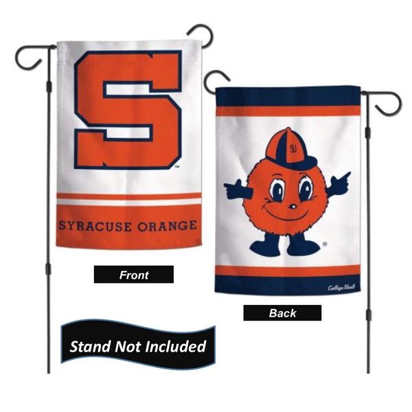 Syracuse Orange 12.5” x 18" Double Sided Yard and Garden College Banner Flag is Printed in The USA (Vault)