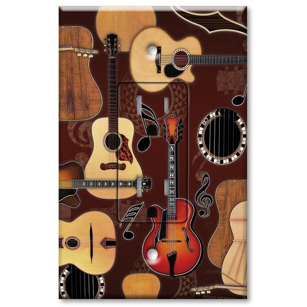 Printed Electrical Outlet with matching Wall Plate - Guitars - Image by Dan Morris