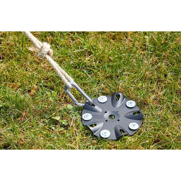 Froli 14cm Diameter Anchor Plate Set with 10 Fixing Screws Grey