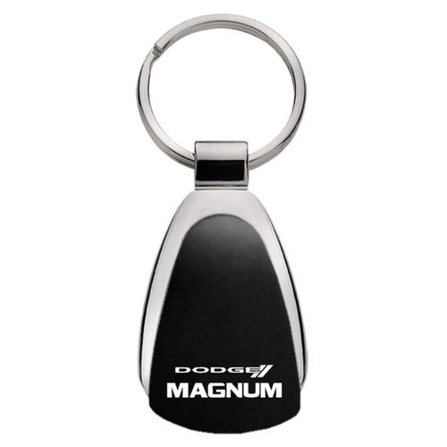 Au-TOMOTIVE GOLD Teardrop Key Chain for Dodge Magnum (Black)