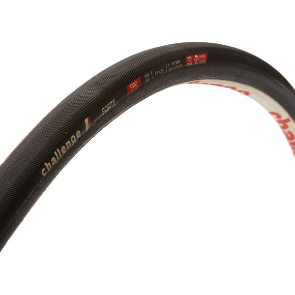 Challenge Forte Tubular Road Bicycle Tire (Black - 700 X 24)