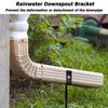2 Pack Downspout Bracket,Heavy-Duty Downspout Extension Brackets with Steadiness Coating,Rust-Proof Anchor for Pipe Support,Easy to Install and Adjustable Size
