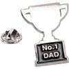 GBJUK No.1 Dad Trophy Pin Badge Lapel