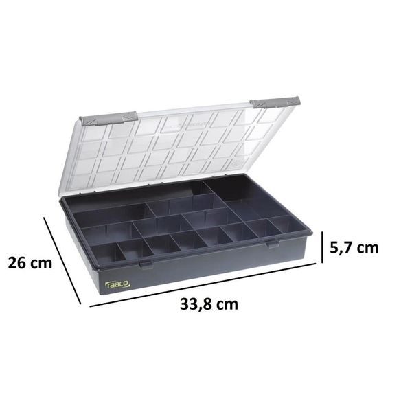 Raaco 118330 Bin Wall Panel Galvanize, Grey
