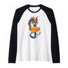 Future Chinese Robot Fire Dragon Machine Dragons Art Raglan Baseball Tee